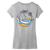skull summer Women's V-Neck T-Shirt