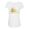 i want pizza not your opinion Maternity Scoop Neck T-shirt
