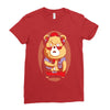 brown bear Ladies Fitted T-Shirt
