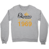 queens are born in october 1969 Crewneck Sweatshirt