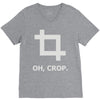 oh crop V-Neck Tee