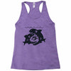 big shark little fish Racerback Tank