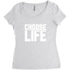 Choose Life Women's Triblend Scoop T-shirt