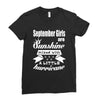 september girls are sunshine mixed with a little hurricane Ladies Fitted T-Shirt