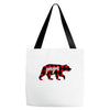 papa christmas bear Tote Bags