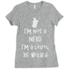 not a nerd Ladies Fitted T-Shirt