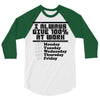 always give 100 percent 3/4 Sleeve Shirt