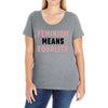 Feminism Means Equality Ladies Curvy T-Shirt