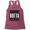 pubg - straight outta pochinki Racerback Tank