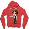 i know Zipper Hoodie