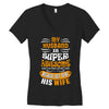 My Husband Is Super Awesome Women's V-Neck T-Shirt