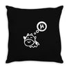 cow says mu Throw Pillow