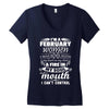 I Am A February Women Women's V-Neck T-Shirt