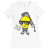 light blub guy Ladies Fitted T-Shirt