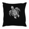 hawaiian turtle tribal art Throw Pillow