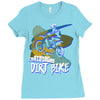 motorbike, love riding my dirtbike 1 Ladies Fitted T-Shirt