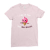 i do it for the ice cream Ladies Fitted T-Shirt