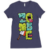 zombie font Ladies Fitted T-Shirt