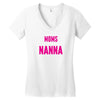 Only The Best Moms Get Promoted To Nanna Women's V-Neck T-Shirt