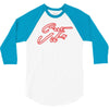 c'est la vie neon slogan 3/4 Sleeve Shirt