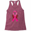 breast cancer pink ribbon Racerback Tank