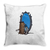 the looking glass Throw Pillow