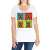 pop art Ladies Curvy T-Shirt