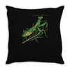 praying mantis Throw Pillow