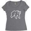bear Women's Triblend Scoop T-shirt