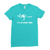 cricket it's an aussie thing Ladies Fitted T-Shirt