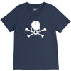 skull skeleton V-Neck Tee