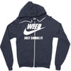 weed   just smoke it   mens funny Zipper Hoodie