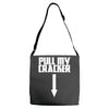 pull my cracker funny xmas christmas Adjustable Strap Totes