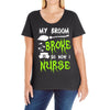 my broom broke! so now i nurse Ladies Curvy T-Shirt