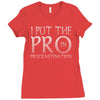 procrastination Ladies Fitted T-Shirt