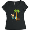 part time job   coconut farm Women's Triblend Scoop T-shirt