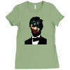abraham lincoln independence day flag america Ladies Fitted T-Shirt