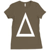 prism a triangle design graphic baseball jersey Ladies Fitted T-Shirt