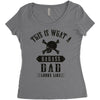 This Is What A Bad Ass Dad Looks Like Women's Triblend Scoop T-shirt