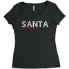 santa i'm a big fun Women's Triblend Scoop T-shirt