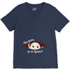 August Peeking Out Baby Boy in Spanish V-Neck Tee