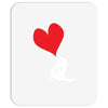 bird love heart animal graph note music party pop art gift Mousepad