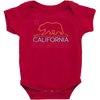 neon sign california republic flag bear Baby Bodysuit