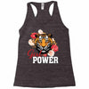 Girl Power White Write Racerback Tank