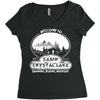 camp crystal lake est 1935 Women's Triblend Scoop T-shirt
