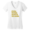 pepere the man the myth the legend Women's V-Neck T-Shirt