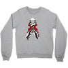 carcinoid cancer ribbon and rose Crewneck Sweatshirt