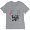 Family Trip To Moon V-Neck Tee