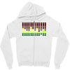 sound activated flashing light Zipper Hoodie