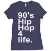 90's hip hop music Ladies Fitted T-Shirt